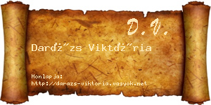 Darázs Viktória névjegykártya